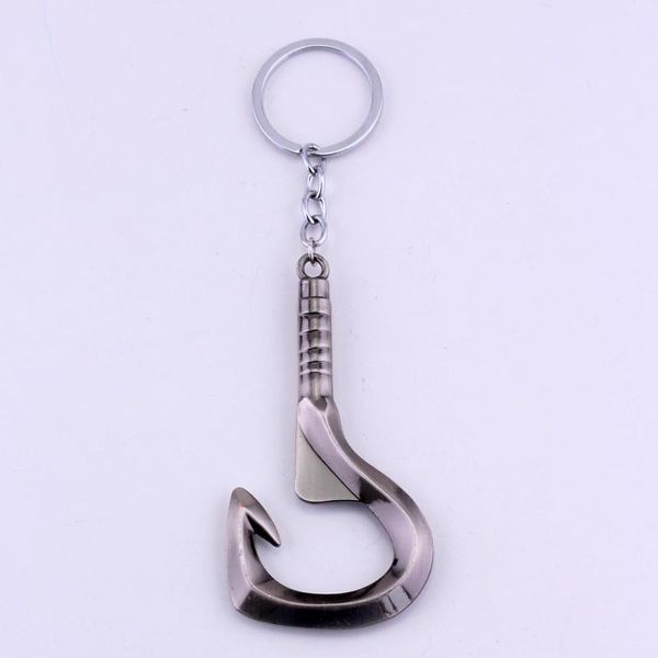 

keychains dota 2 hook model keychain bottle opener key rings jewelry for women men chaveiro, Silver