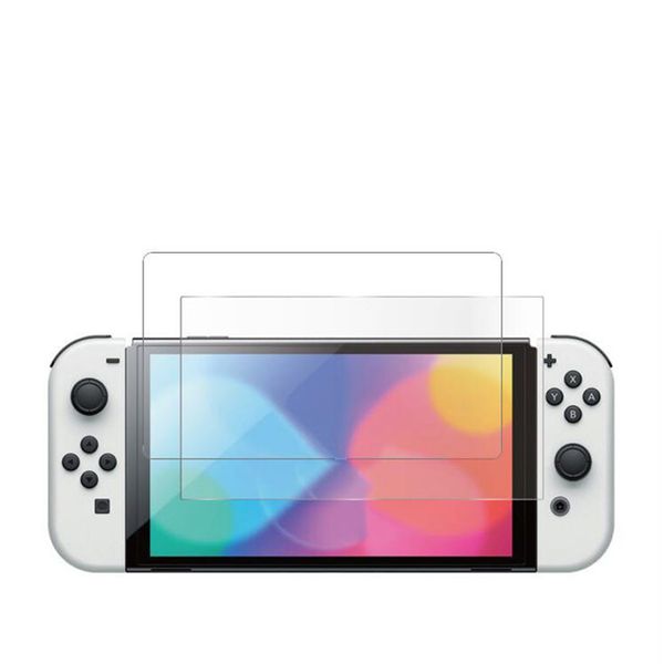 Schutzfolie aus gehärtetem Glas, transparent, vollständiger Bildschirmschutz für Nintend Switch Oled NS Lite, Abdeckungen, Schutzzubehör