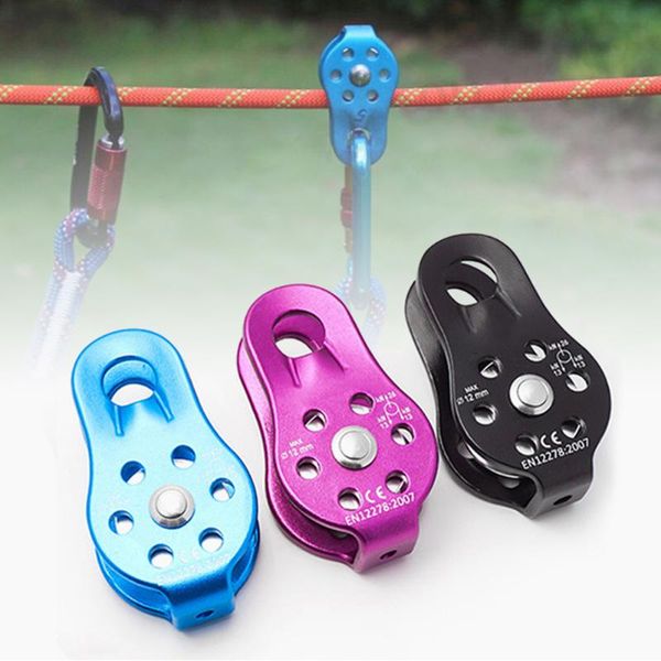 

cords, slings and webbing rock climbing 26kn fixed single rope pulley transportation hoisting rescue survival sheave arborist gear outdoor c