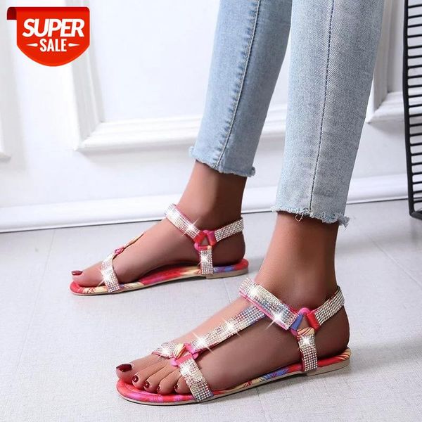 

2020 summer beach bling crystal rome ladies sandals rhinestone platform mixed color cutouts wedges women shoes woman fisherman #ee2i, Black