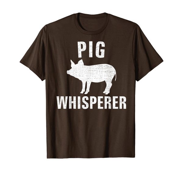 

pig whisperer funny farmer/farming/farm cool love gift t-shirt, White;black