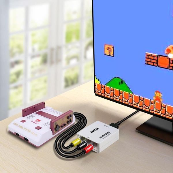 

audio cables & connectors rca av to converter hd 1080p av2 adapter for tv ps3 ps4 computer dvd xbox projector