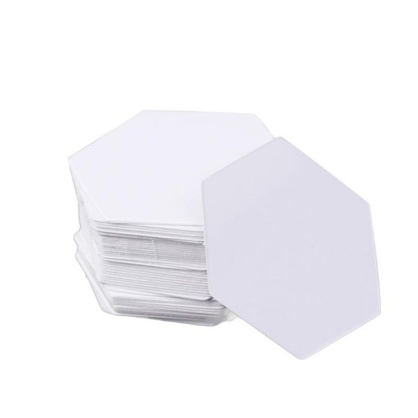 

100pcs hexagon templates for patchwork paper quilting sewing craft diy six sizes, Black