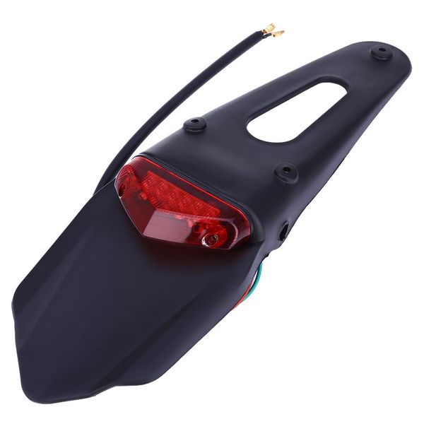 

universal motorcycle back splash guard led taillight mount rear fender lightweight easy to install with low energy consumption free