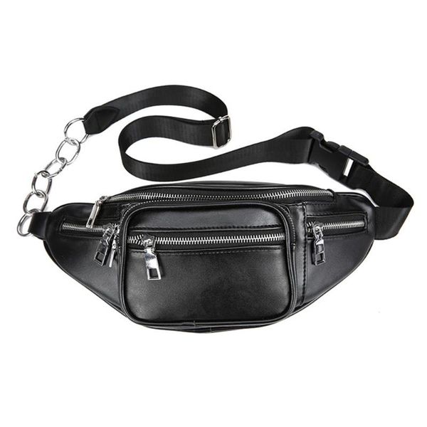 

waist bags pu leather wear resistant travel casual adjustable straps sports outdoor handbag bag wallet crossbody pouch purse daily