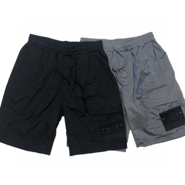 

designer men's shorts short multicolor black silvery asian size m//xl/xxl stones island, White;black