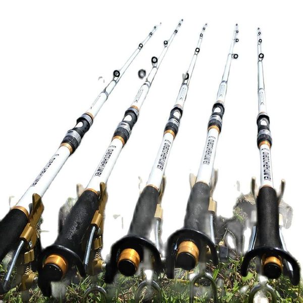 

boat fishing rods design white spinning rod frp + carbon fiber 2.1-3.6m