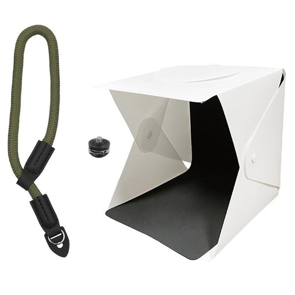 

lighting & studio accessories 2 set camera accessories: 1 hand strap green pcs 20cm pography po folding lightbox