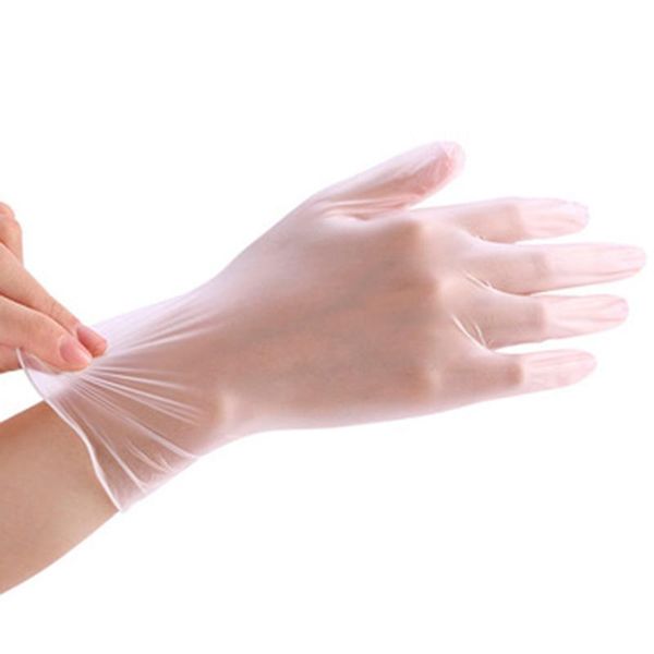 

100pcs disposable pvs gloves polythene boxed prep safe