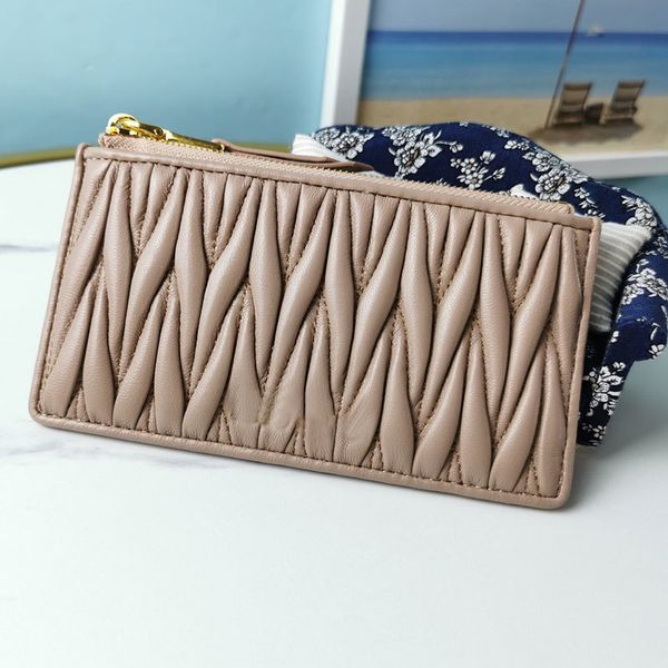 

ladies pocket wallet zipper closure pattern coin quality hand stripes leather handbag flap card bag
