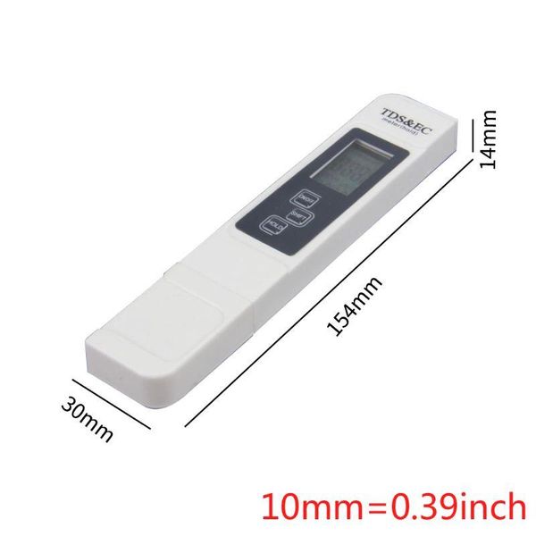 

meters 2 in 1 tds water quality tester ec purity meter digital for drinking fish tank aquarium handheld portable pen t5uc