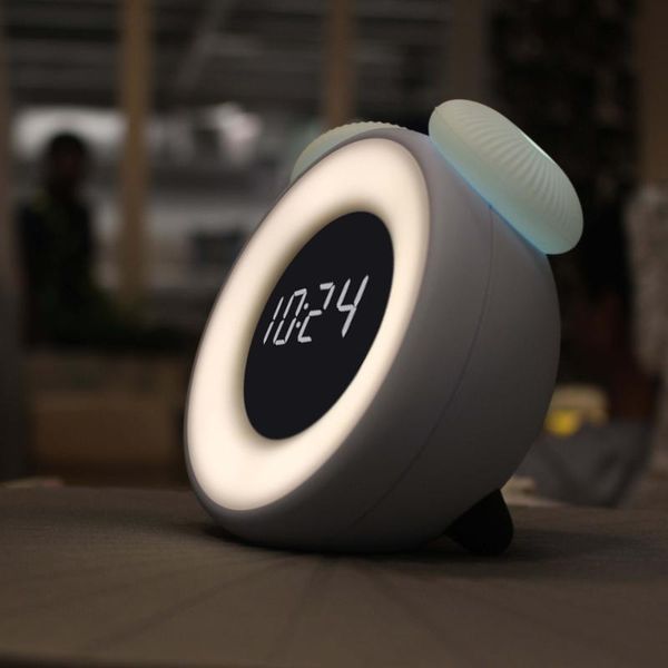 

other clocks & accessories snooze modern cute alarm clock smart led digital table multi function personalized reloj alarma sleep trainer jj6