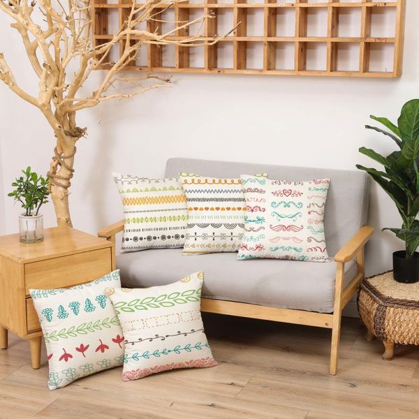 

cushion/decorative pillow cushion cover with lace living room sofa decorative 45x45cm linen / cotton