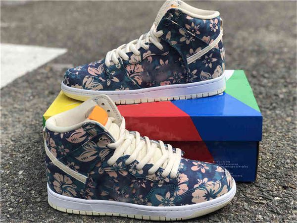 

2022 authentic released dunkes sb hawaii skateboard shoes men woman basketballs sail blue green aqua sports sneakers cz2232-300 with