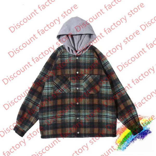 

hooded flannel men women jacket hoodies 3styles, Black