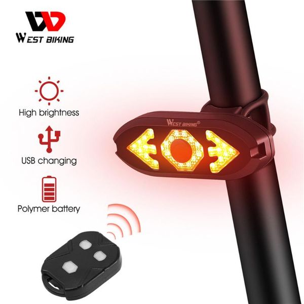 

bike lights smart tail light turn signals wireless remote control mountain waterproof bicycle flashing headlight