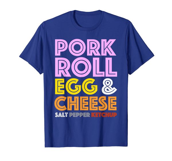 

pork roll t-shirt - new jersey pork roll egg and cheese tee, White;black