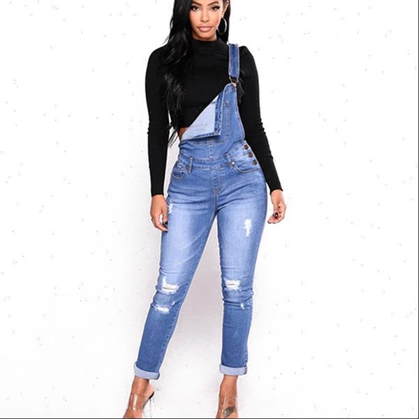 

autumn pants suspenders hole womens jeans pencil belt spring, Blue