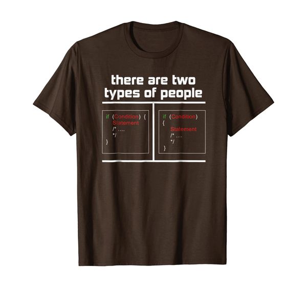 

funny programmer shirt, there are two types of people tee, White;black