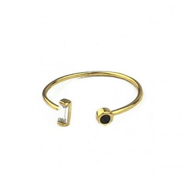 

wedding rings 2021 simple style 925 sterling silver beautiful zircon ring gold color for women trendy daily wear jewelry gift a30, Slivery;golden