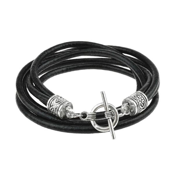 

charm bracelets kirykle punk multi-layer cowhide belt bracelet for men 2021 women cool wrap braided wristband cuff leather gift, Golden;silver