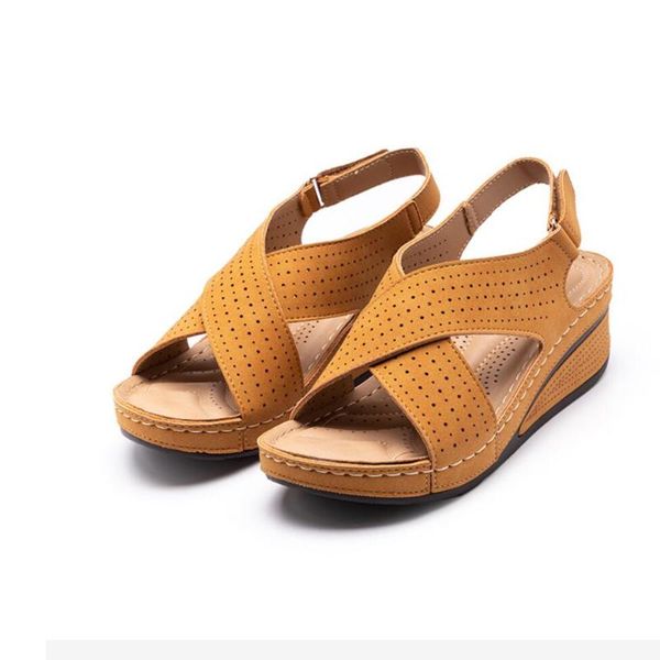 

sandals summer 2021 women gladiator increased body high heels platform 5.5cm genuine leather casual shoes sandalias, Black