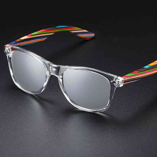 2021 Polarisierte Sonnenbrille für Herren, Jungen und Mädchen mit recycelten Rahmen, Sommer-Damen-Holz-Dunkelbrille, Autofahren