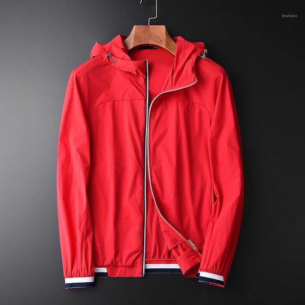 

men's jackets classic male jacket autumn raglan sleeve thin zipper mens and coats hight quality slim fit elastic youth man, Black;brown