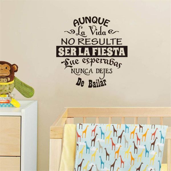 

wall stickers spanish quotes letterings decals art sticker home decor wallpaper for living room house decoration ru4051