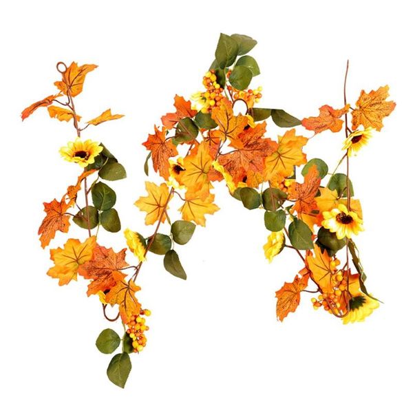 

garland vine fall leave autumn hanging vine plants for wedding table thanksgiving