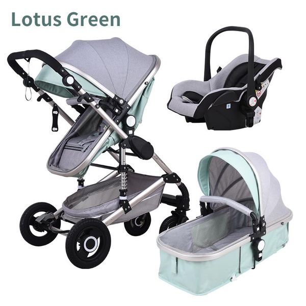 

baby stroller 3 in 1 portable travel baby carriage new born luxurious high landscape car babyfond