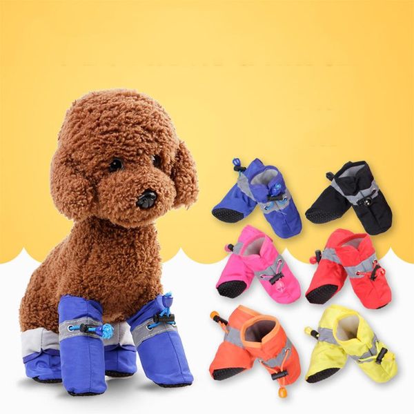 

dog apparel pet shoes warm for dogs booties anti slip waterproof boots puppy winter teddy bichon chihuahua poodle
