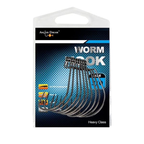 

fishing hooks angler dream saltwater bait holder 4/0 3/0 soft worm fish hook
