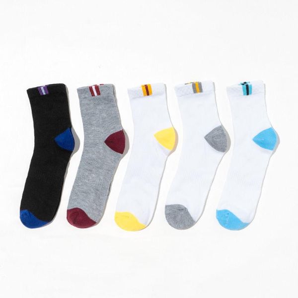 

men's socks 10 pieces=5 pairs /pack men cotton deodorant soft breathable comfortable non-slip summer ankle, Black