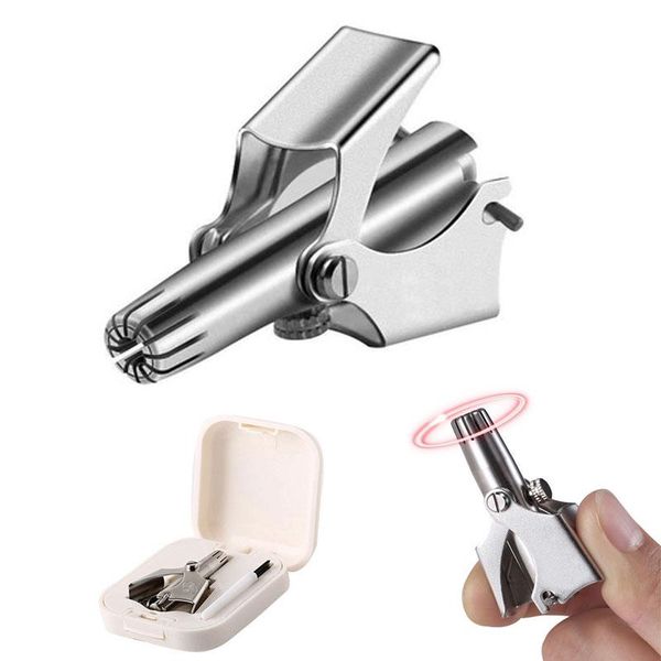 

electric nose & ear trimmers trimmer for men stainless steel manual razor shaver washable hair trimming