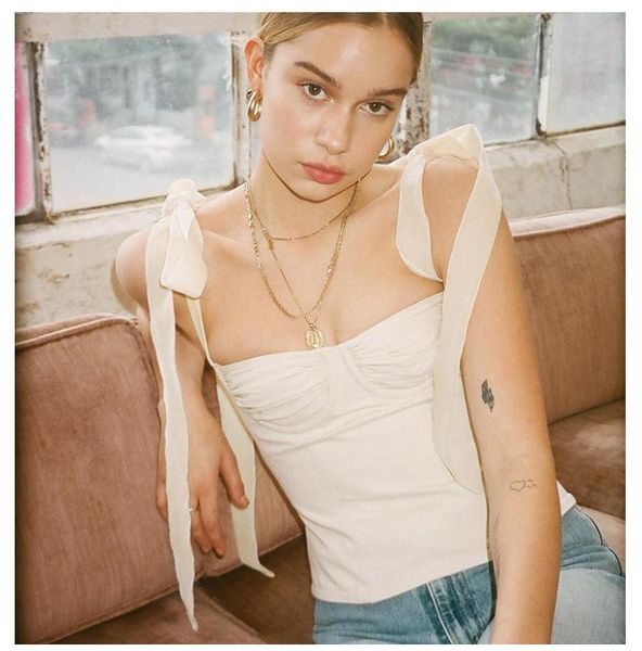 

2021 bandage women gothic black white spaghetti strap backless bodycon crop tank female vintage camisoles summer camis