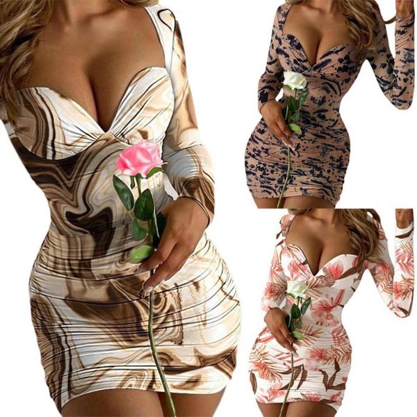 

casual dresses drop bodycon dress floral print skinny lady sheath folds for night club, Black;gray