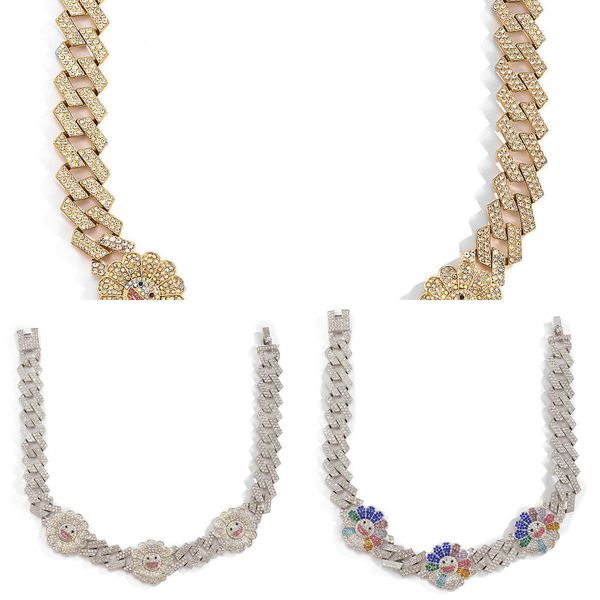 

cuban men's chain necklace, hip-hop jewelry, gold, ice water drill, cz bling, rapper q0809, Silver