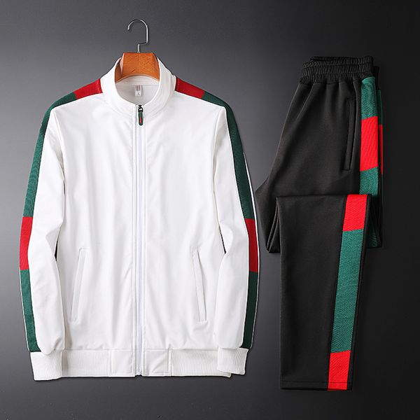 

men's hooded 2-piece casual hoodie, long sve printed sportswear, spring and autumn, new in 2020, Gray