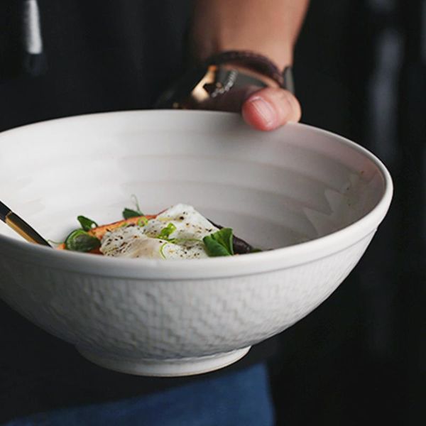 

bowls ramen bowl nordic large noodle salad ceramic creative soup kitchenware