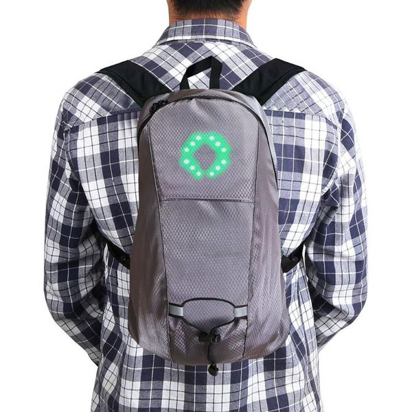 

backpack the latest backpack, safe riding, standard configuration, wireless remote control luminous warning 15 liters backpack#g30