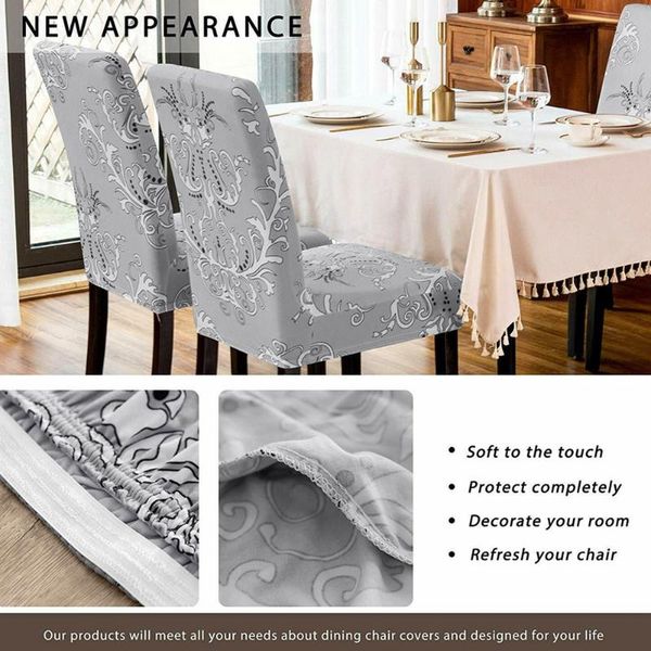 

chair covers stretch printed cover universal home seat simple el restaurant full-protection back slipcovers aia99