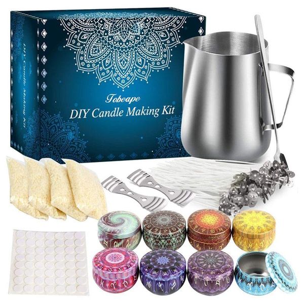 

candles home dyi making mold kit scented beeswax jar with wax long lasting relaxing mood creator
