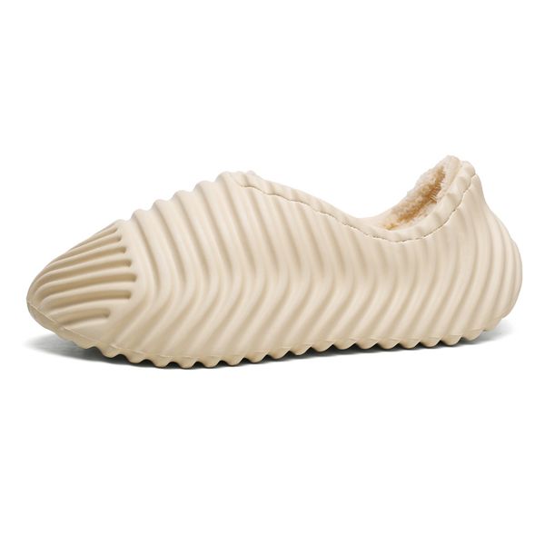 

70% off wholesale sandals flip-flops warm shoes for men winter comfortable slip-on slides male slippers outdoor walking fur sneakers chaussu, Black