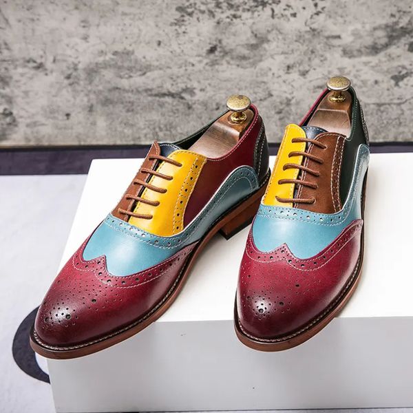 

men business dress shoes low heel round head lace up wedding banquet sneakers dh004, Black