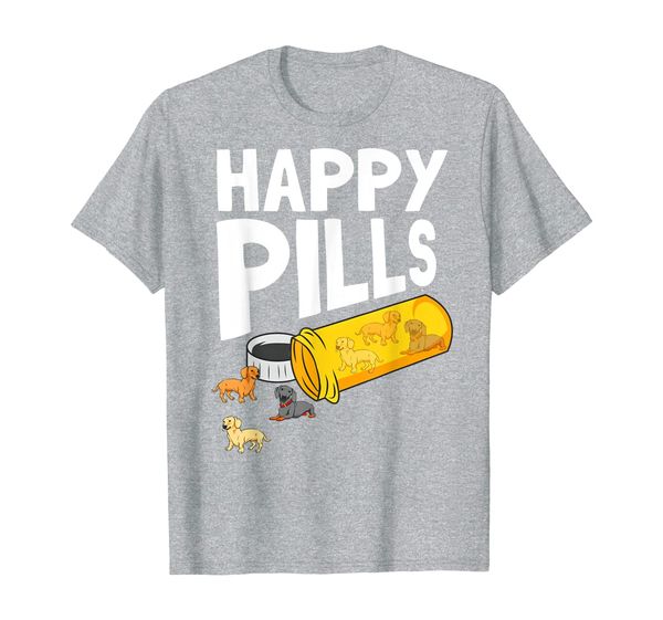 

Adorable Dachshund Happy Pills Funny Gift For Dog Lover T-Shirt, Mainly pictures