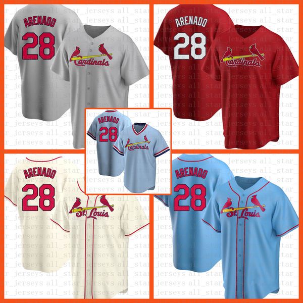 

st. baseball jersey louis custom cardinal 28 nolan arenado 46 paul goldschmidt 4 yadier molina 13 matt carpenter 1 ozzie smith mens wine red, Blue;black