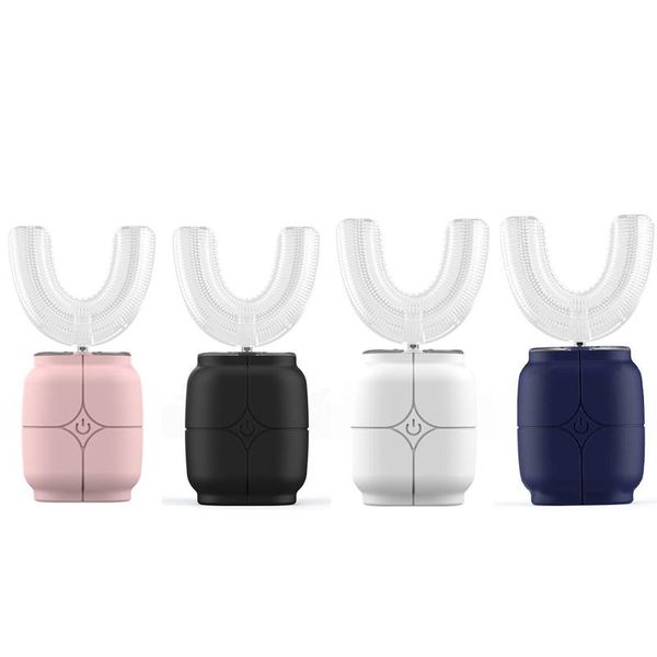 

smart electric toothbrush ultrasonic 360 nano silicone u-shaped blue light