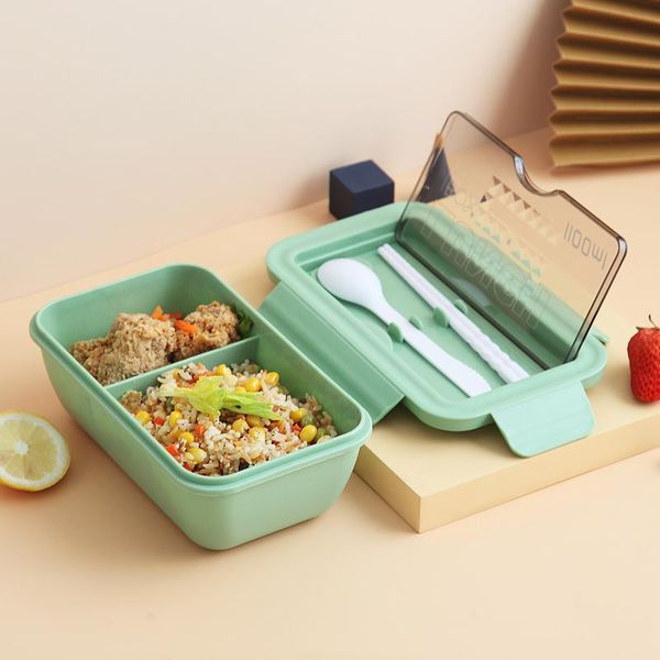 

dinnerware sets 1100ml portable lunch box microwave container bento healthy leakproof lunchbox plastic containers with tableware