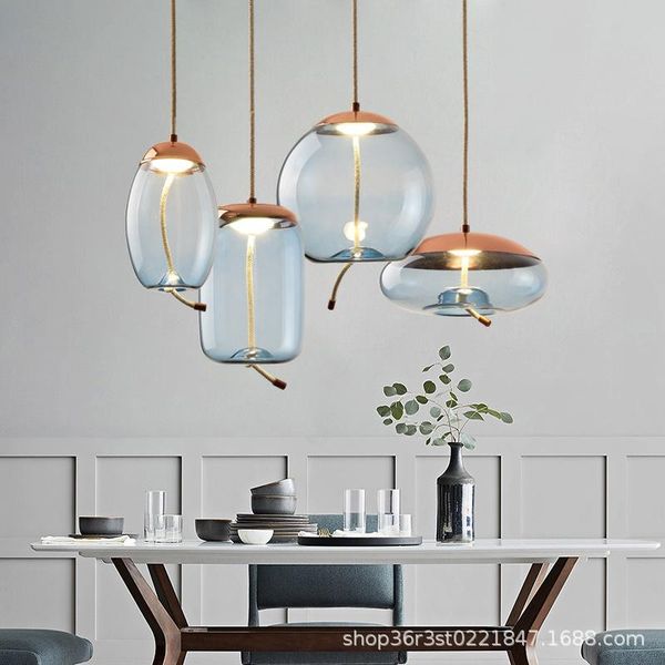 

pendant lamps nordic led stone light fixtures luminaire kitchen dining bar lamp bedroom